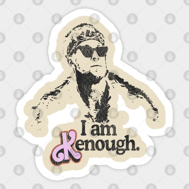 I Am Kenough Gosling Vintage Sticker by hegonij